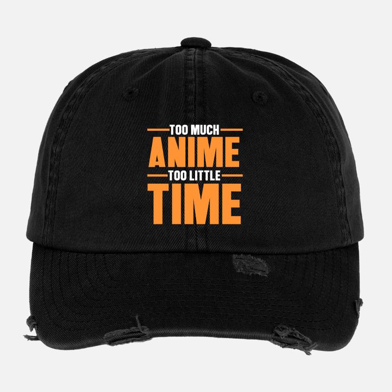 Manga Comic Pop Culture Statement Anime Cosplay Flexfit Vintage Destroyed Cap