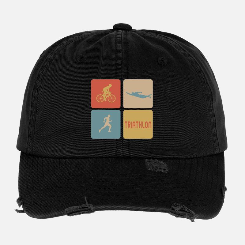 Triathlon Sport Design Flexfit Vintage Destroyed Cap