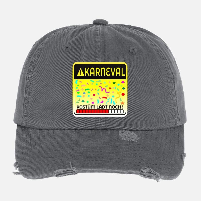 KARNEVALSKOSTÜME LUSTIG - COMPUTER Flexfit Vintage Destroyed Cap