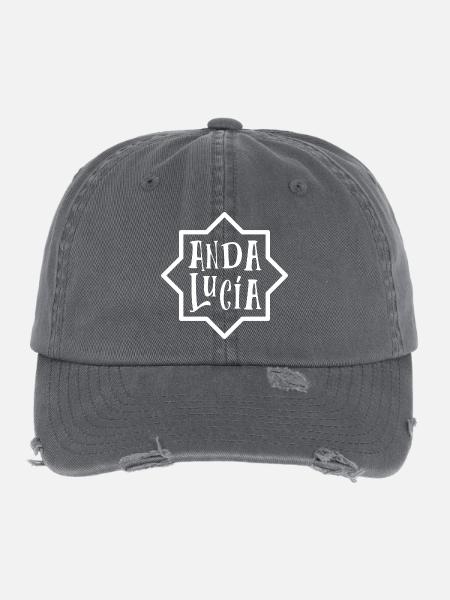 Andalucia 5 (dark) - Flexfit Vintage Destroyed Cap - dark grey - Front