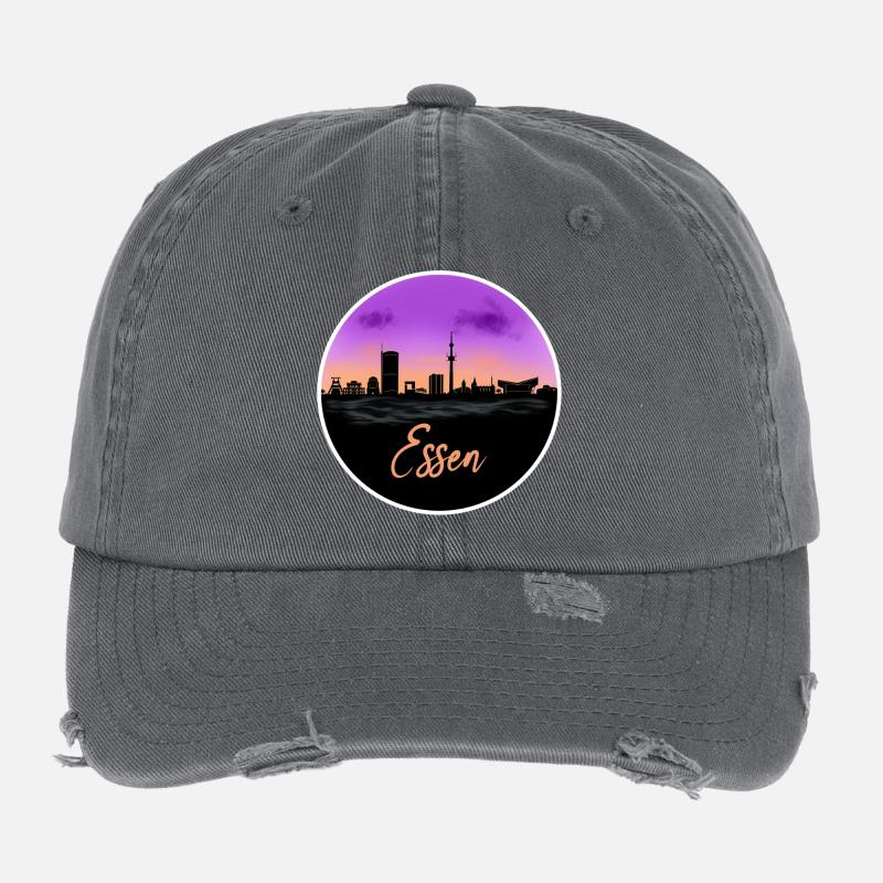 Essen Fine Skyline Flexfit Vintage Destroyed Cap