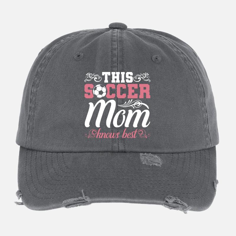 Fußball Mama Flexfit Vintage Destroyed Cap