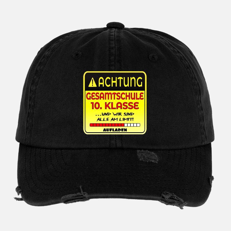 ACHTUNG ABSCHLUSS - GESAMTSCHULE KLASSENSTUFE 10 Flexfit Vintage Destroyed Cap