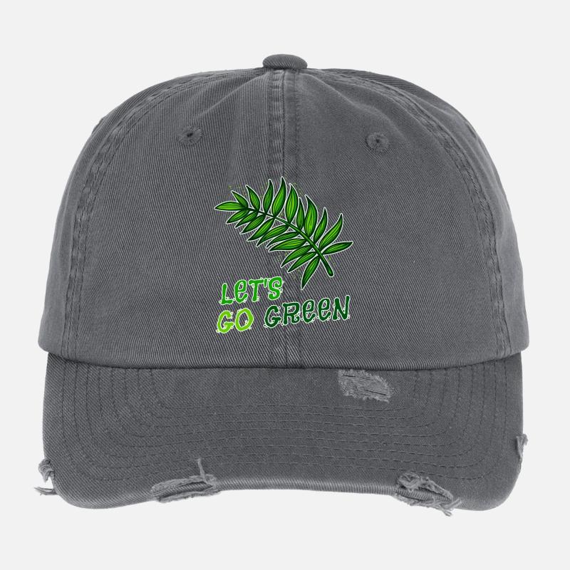 Umweltschützer Mutter Erde Natur Statement Umwelt Flexfit Vintage Destroyed Cap