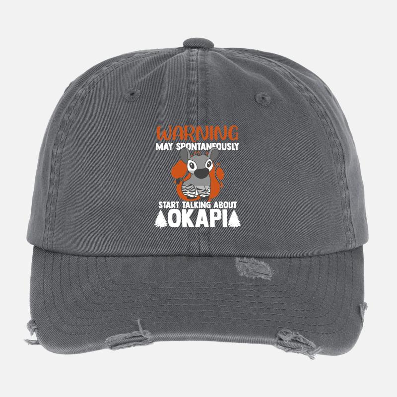 Okapi entre forêt et nature sauvage Casquette vintage effet usé Flexfit