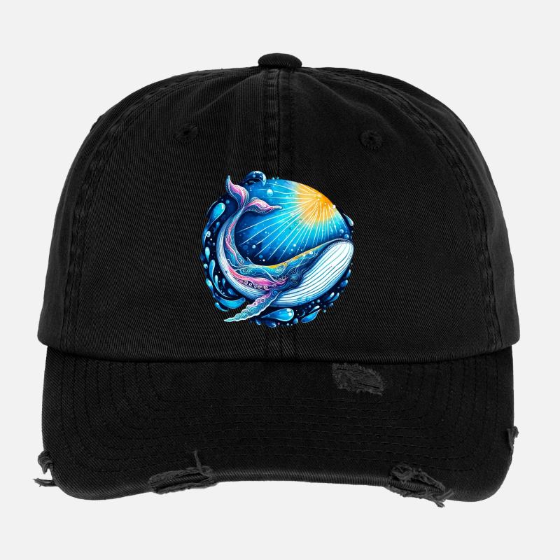 Whale Flexfit Vintage Destroyed Cap