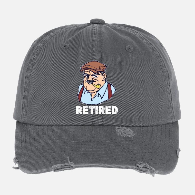 Retraite Dire Retraité Retraité Loisirs Casquette vintage effet usé Flexfit