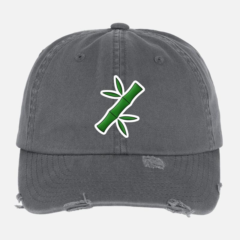 Bambou ! Casquette vintage effet usé Flexfit