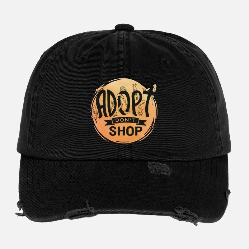 Adopt Don't Shop Flexfit Vintage Destroyed Cap