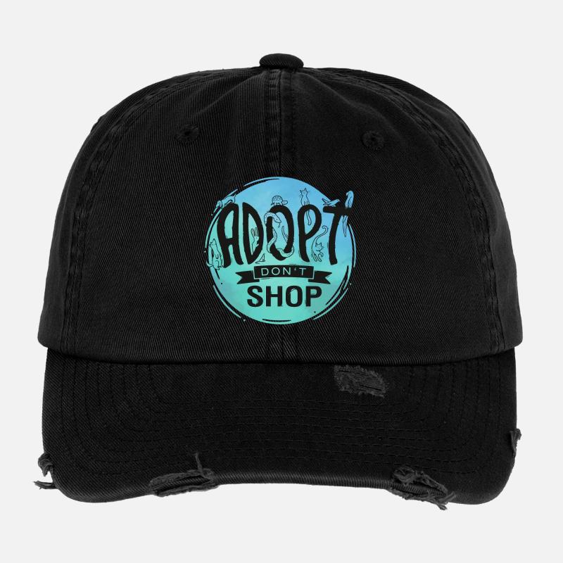 Adopt Don't Shop Flexfit Vintage Destroyed Cap
