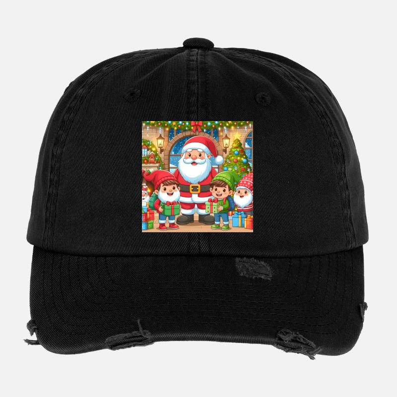 Weihnachts Design 10 Flexfit Vintage Destroyed Cap