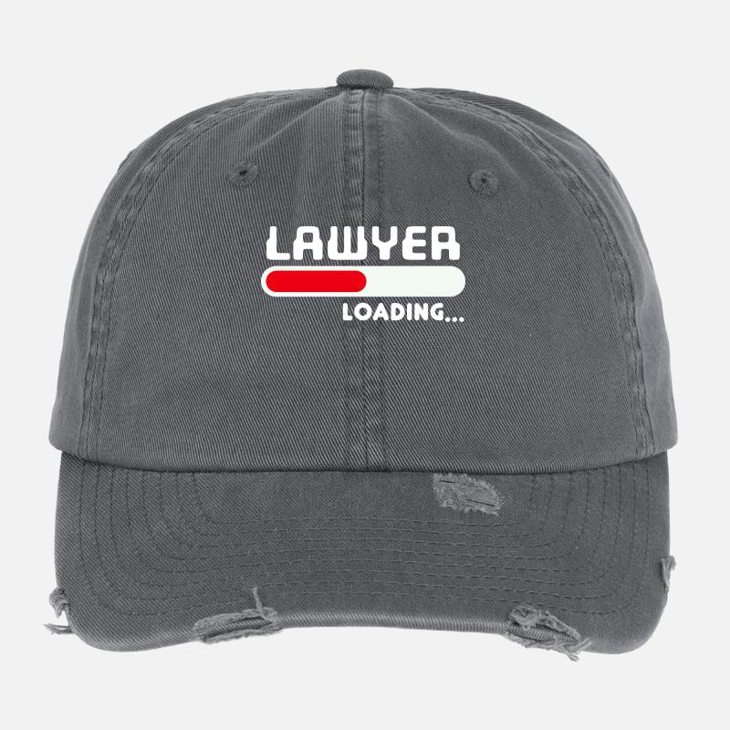 Karriere Statement Erfolg Jurist Beruf Arbeit Flexfit Vintage Destroyed Cap
