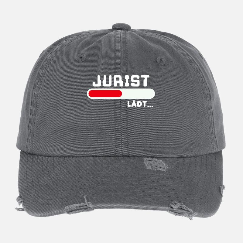 Karriere Jurist Statement Beruf Arbeiter Erfolg Flexfit Vintage Destroyed Cap