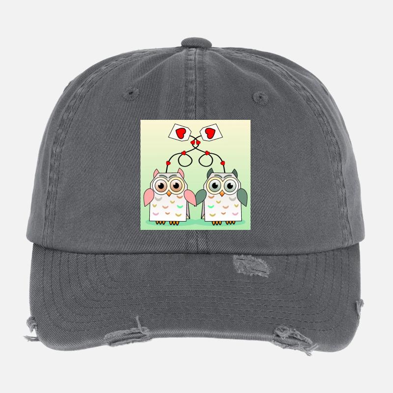 Thé de hibou Casquette vintage effet usé Flexfit