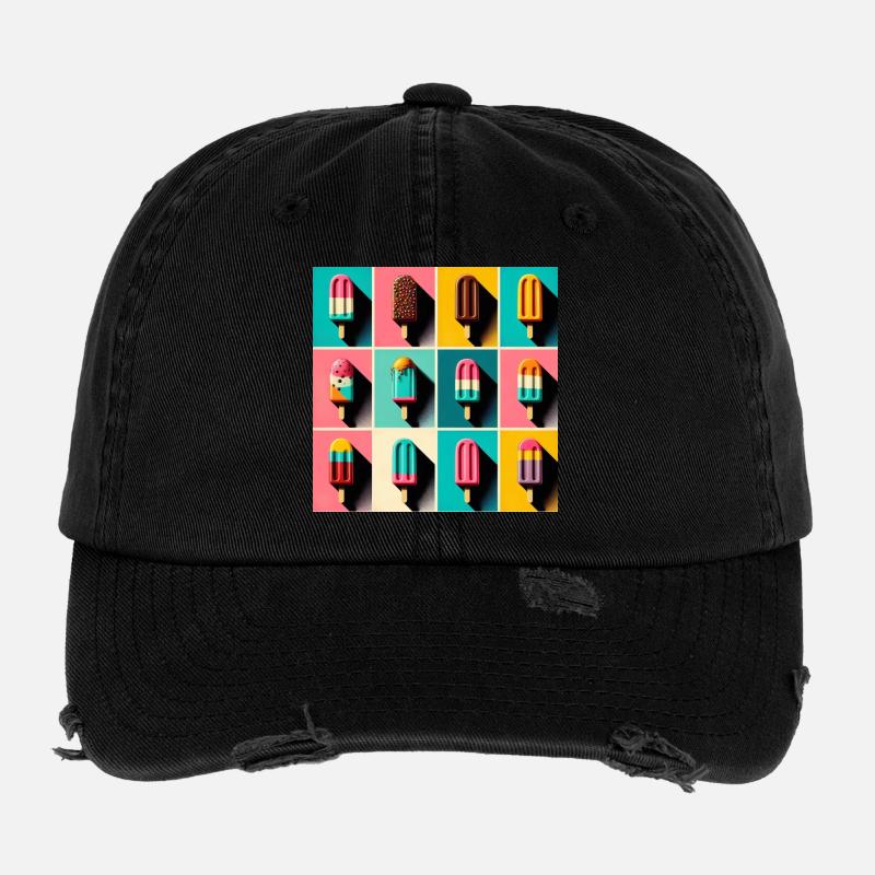 Eis am Stil Popsicle Pop Art III Flexfit Vintage Destroyed Cap