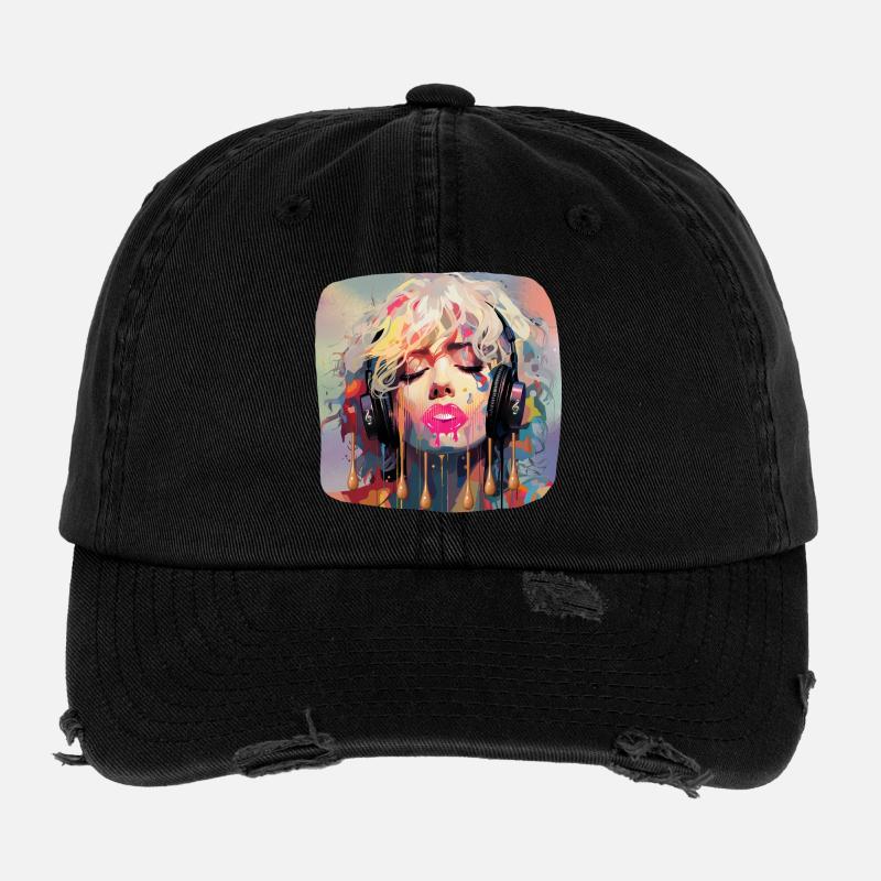 Pop Art & Music Flexfit Vintage Destroyed Cap
