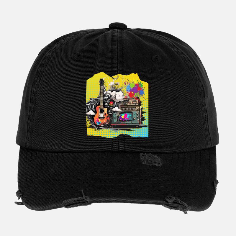 Pop Art Popmusik Flexfit Vintage Destroyed Cap