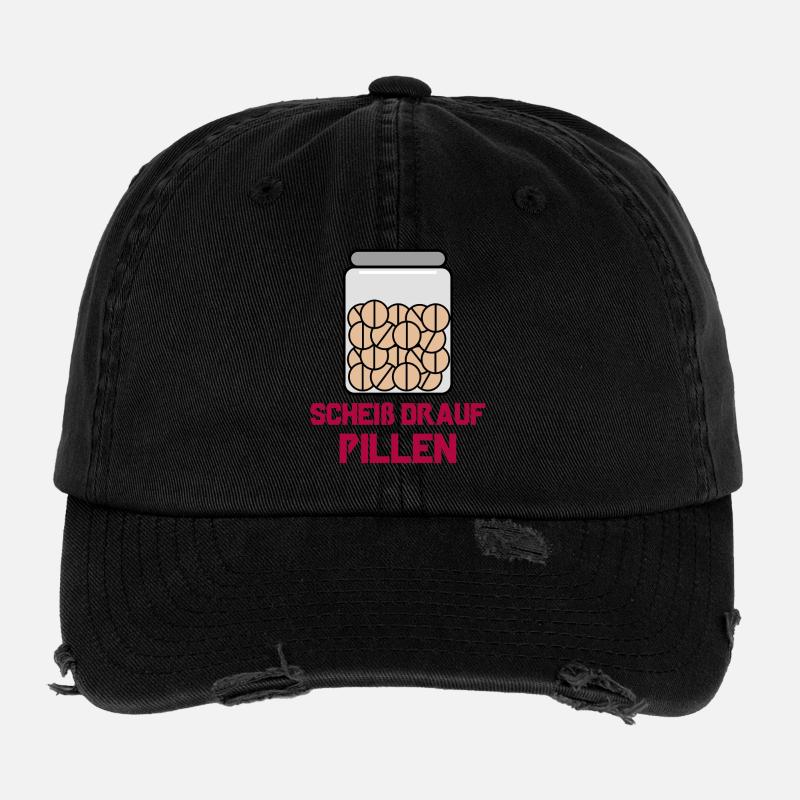 I don't care, statement, indifferent, funny Flexfit Vintage Destroyed Cap