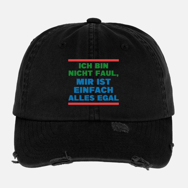 Haltung Statement Ist Mir Wurscht Egal Flexfit Vintage Destroyed Cap