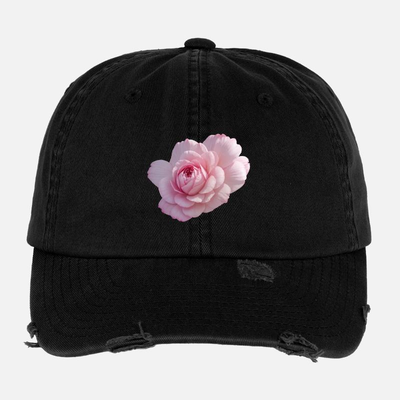 Rose Pink Casquette vintage effet usé Flexfit