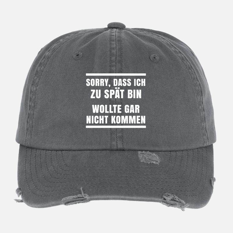 Ist Mir Wurscht Statement Egal Haltung Flexfit Vintage Destroyed Cap