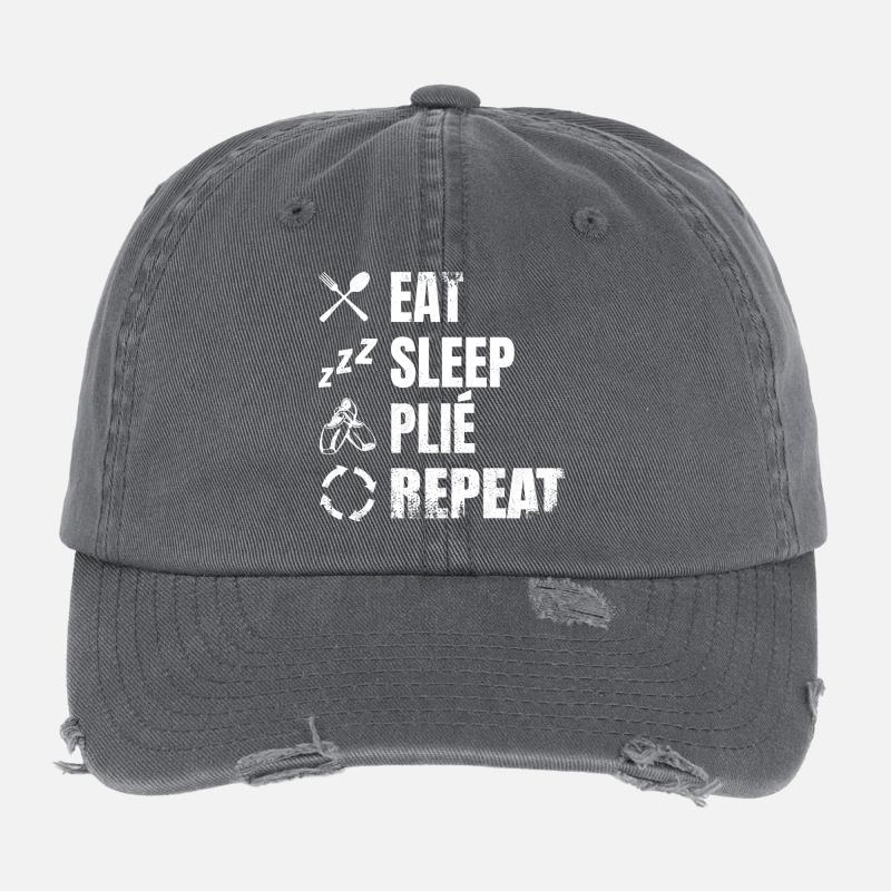 Manger Dormir Plié Répéter Casquette vintage effet usé Flexfit