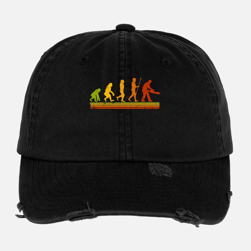Forestier Bûcheron Evolution Bois de chauffage Casquette vintage effet usé Flexfit