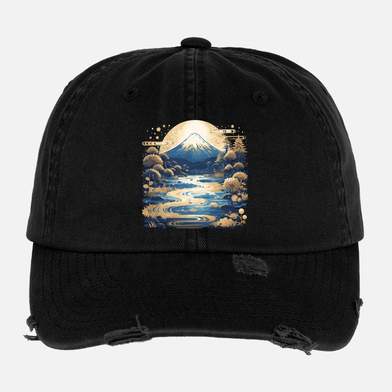 Mount Fuji Flexfit Vintage Destroyed Cap
