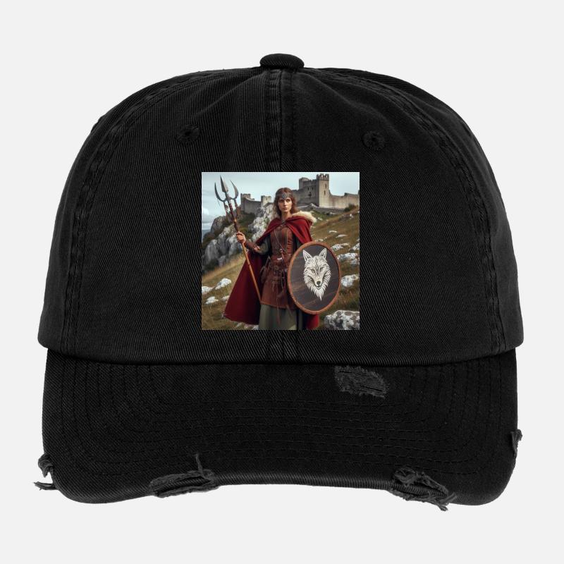 Wikinger-Krieger Flexfit Vintage Destroyed Cap