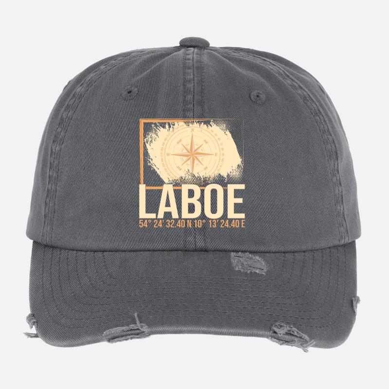 Laboe Koordinaten Flexfit Vintage Destroyed Cap