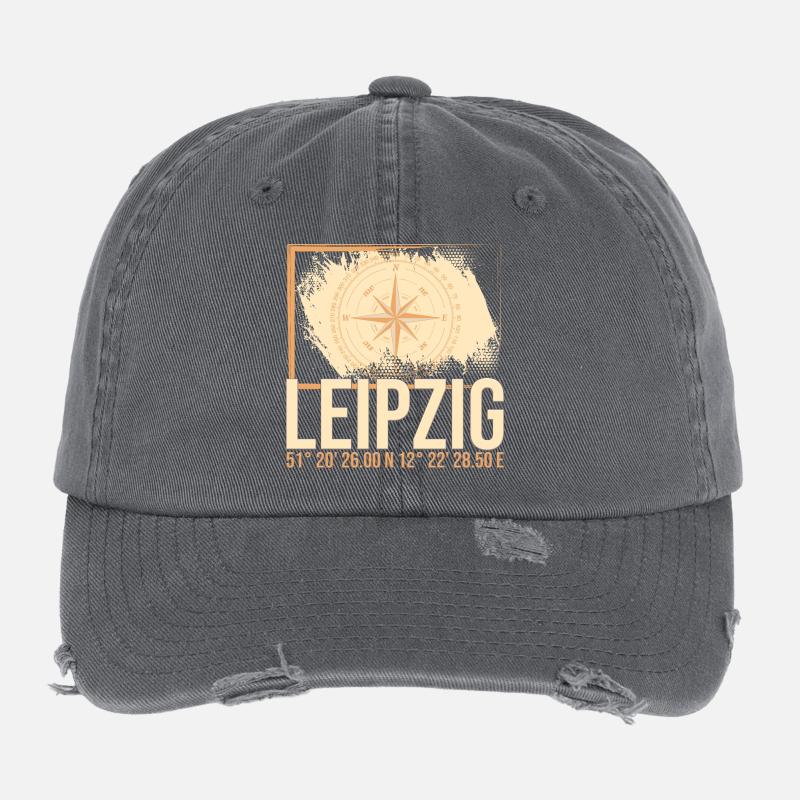 Leipzig Koordinaten Flexfit Vintage Destroyed Cap