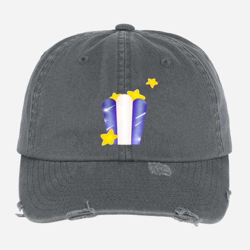 Star-Tasche! Flexfit Vintage Destroyed Cap
