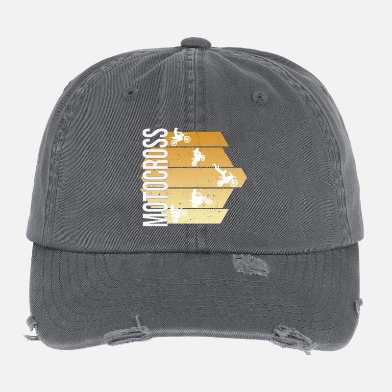 Motocross Flexfit Vintage Destroyed Cap