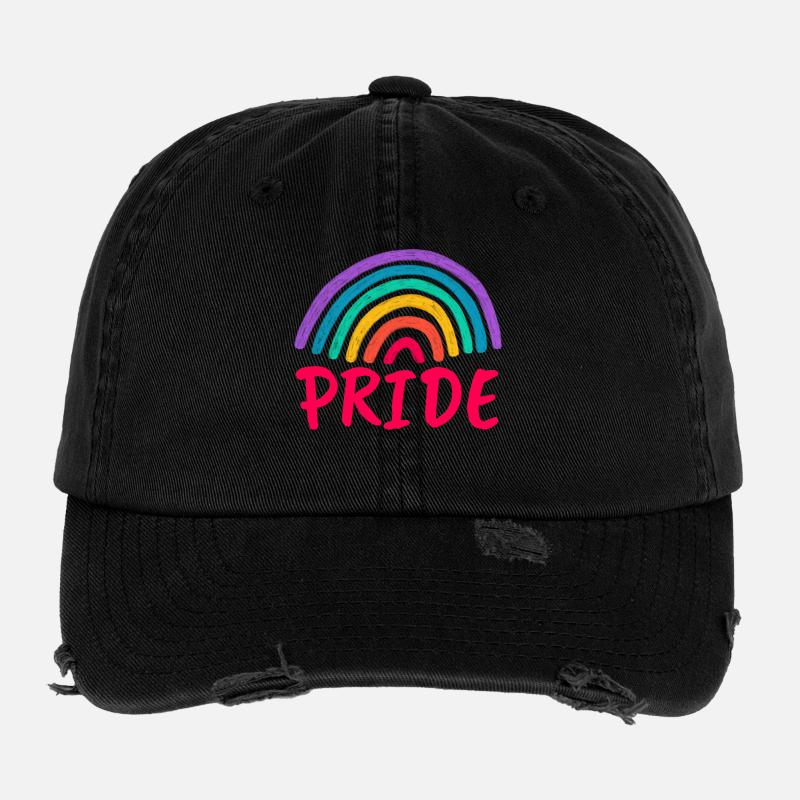PRIDE pink - Prêt pour le mois de la fierté ! Casquette vintage effet usé Flexfit