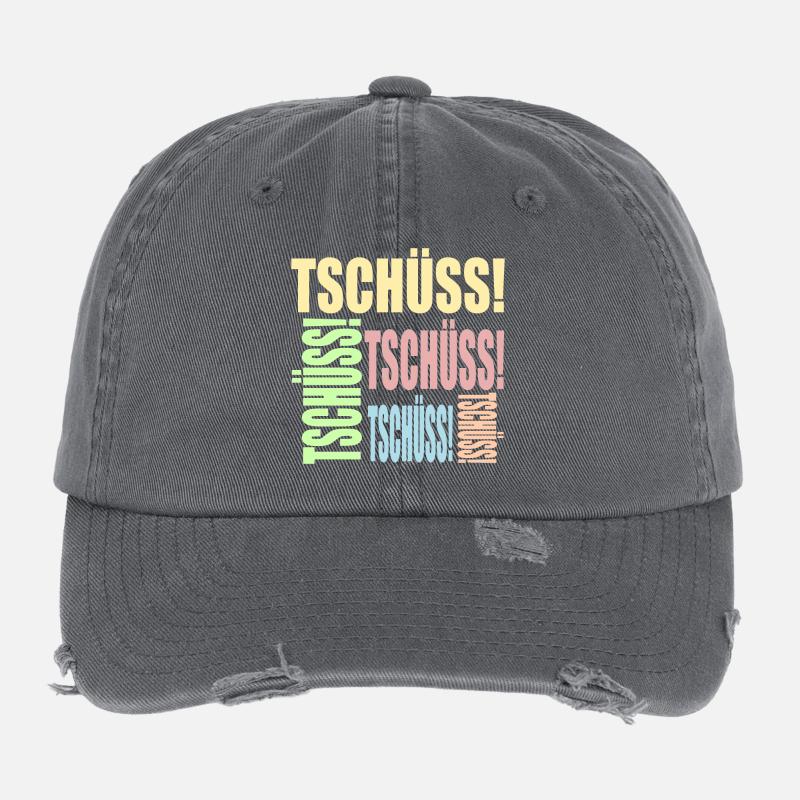 ABSCHIEDSGESCHENKE TSCHÜSS Flexfit Vintage Destroyed Cap