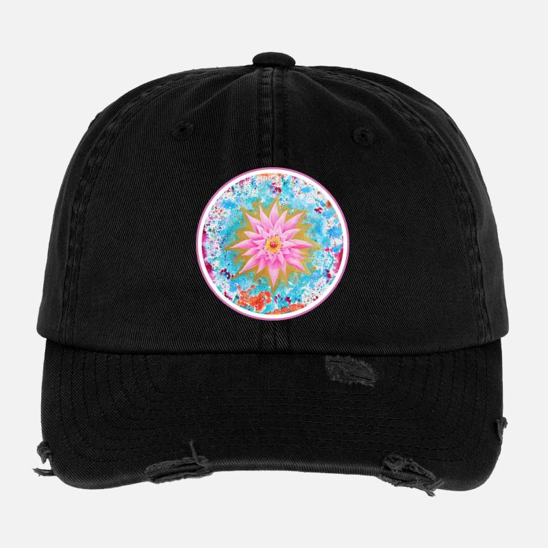 Sanfter Seelen Lotus - Sonja Ariel von Staden Flexfit Vintage Destroyed Cap