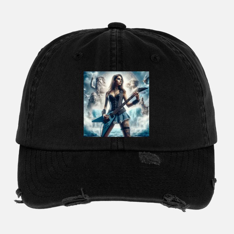 Gitarrist bei Poseidon Flexfit Vintage Destroyed Cap