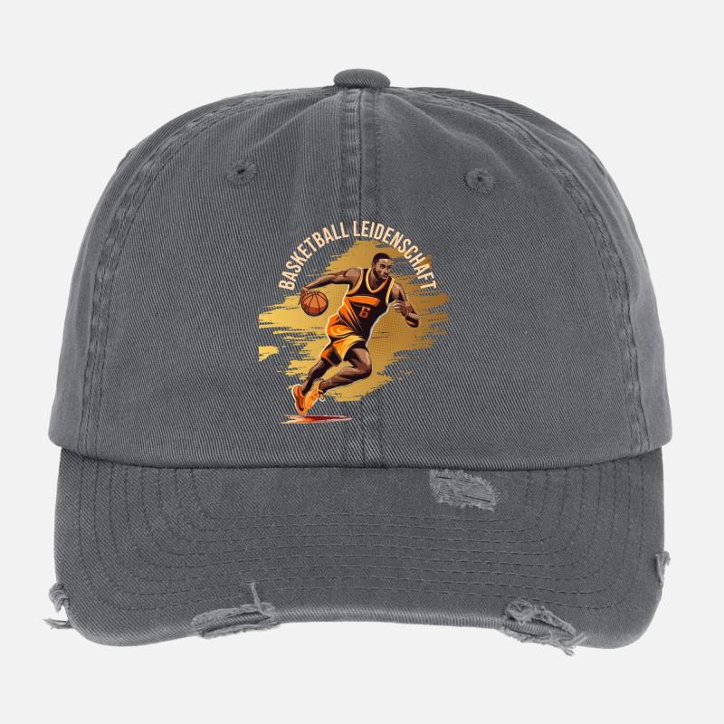 Basketball Leidenschaft Flexfit Vintage Destroyed Cap