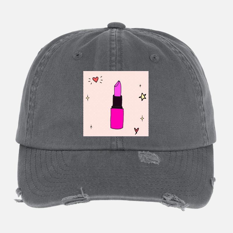 Pink Doodle Glanz-Lippenstift Flexfit Vintage Destroyed Cap