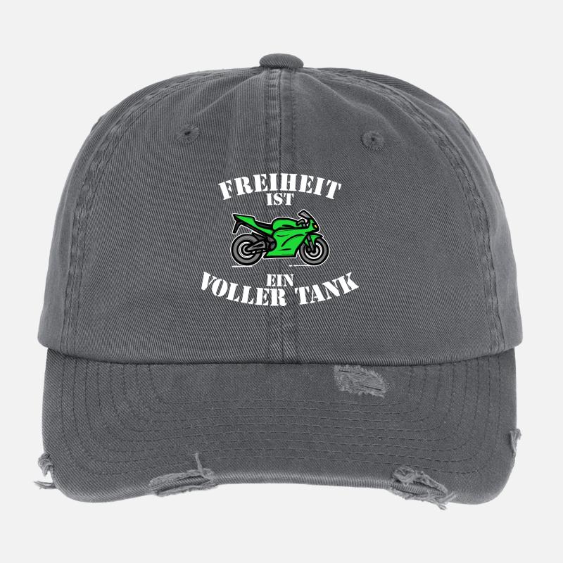 Motor Petrol Station Refuelling Statement Electricity Energy Flexfit Vintage Destroyed Cap