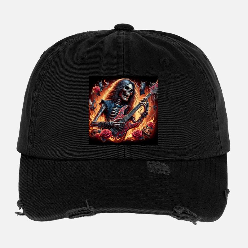 Metalhead After Death Flexfit Vintage Destroyed Cap