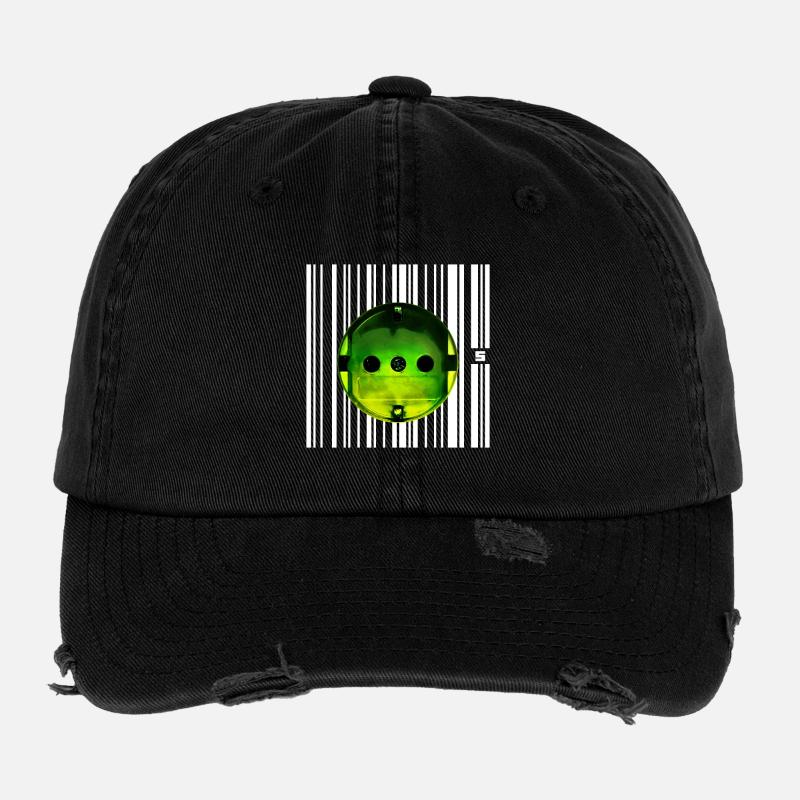 SPOT - HÉROS - Casquette vintage effet usé Flexfit - noir