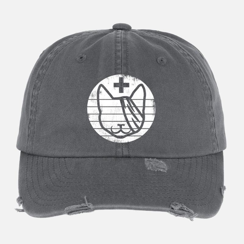 Premiers secours pour chats Casquette vintage effet usé Flexfit