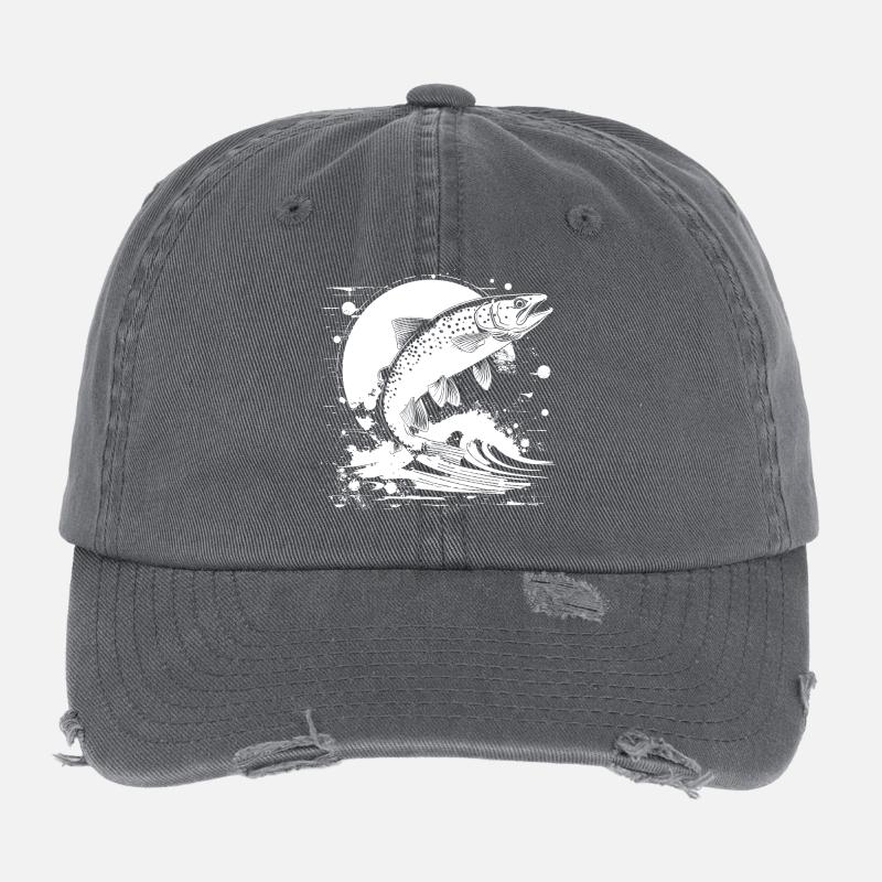 Fischerei Grafik Flexfit Vintage Destroyed Cap