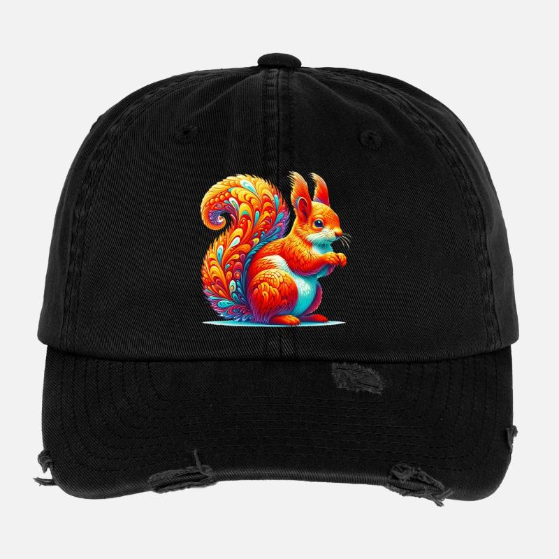 Squirrel Flexfit Vintage Destroyed Cap