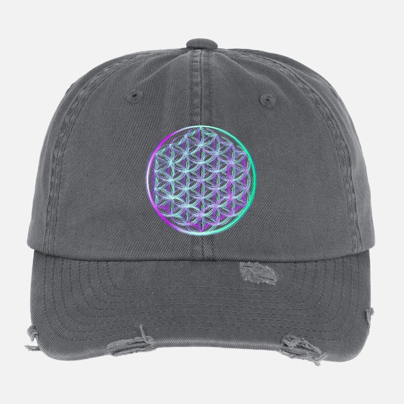Lebensblume Flexfit Vintage Destroyed Cap