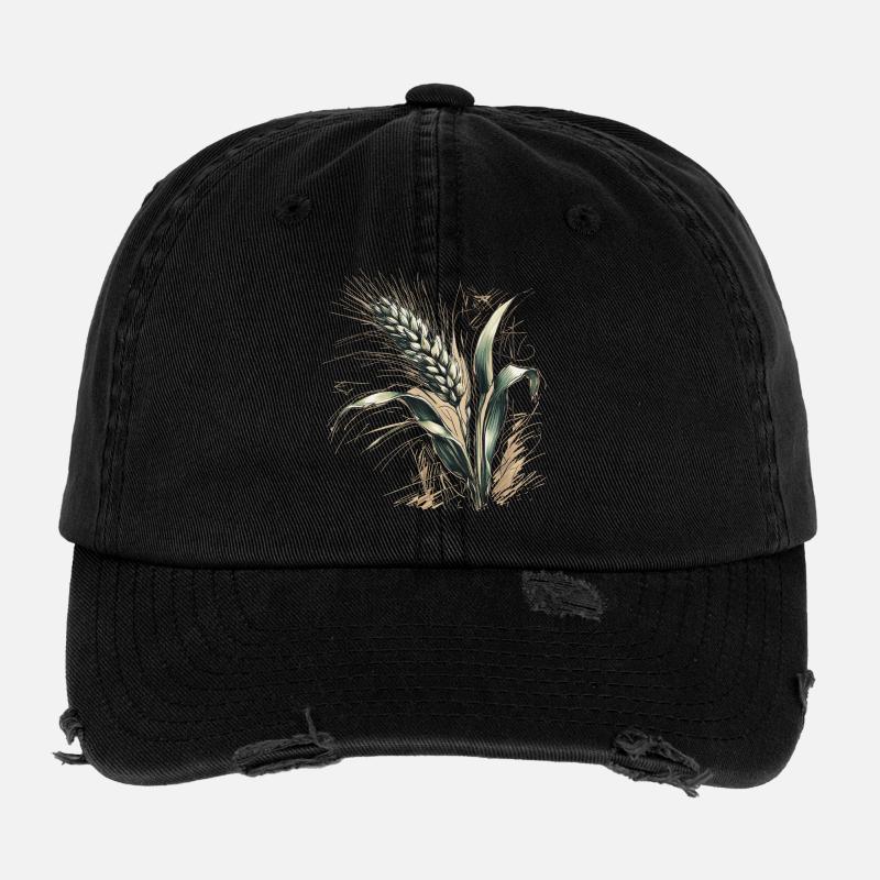Un épi de blé Casquette vintage effet usé Flexfit