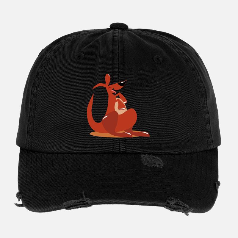 Kangaroos Australia Flexfit Vintage Destroyed Cap