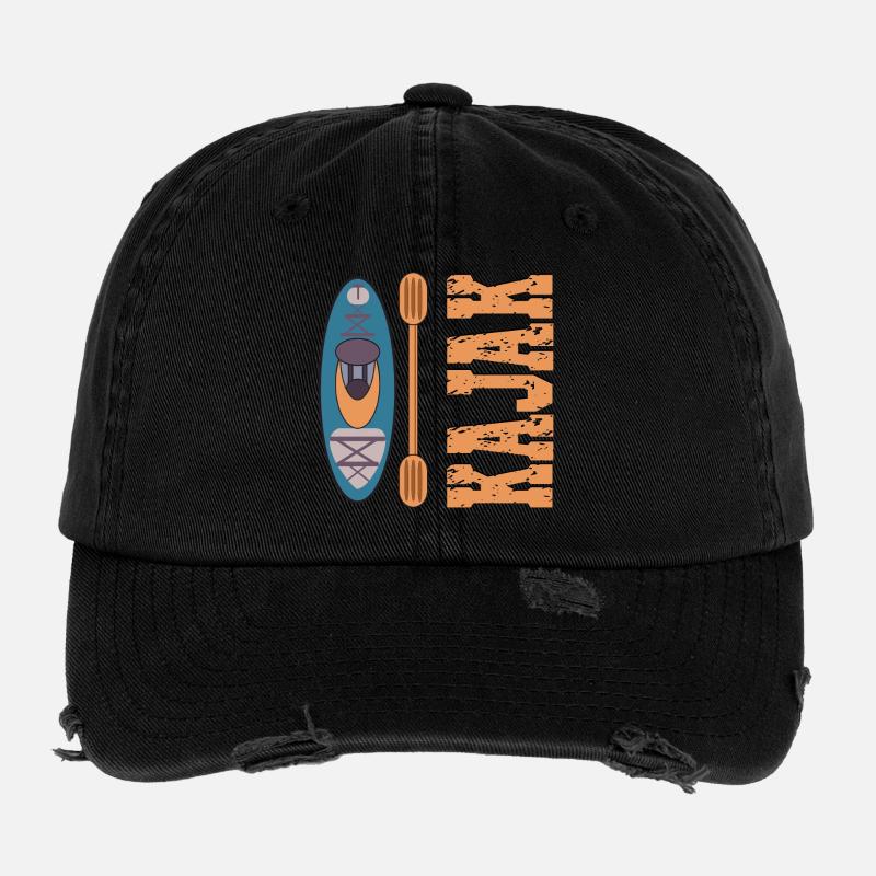 KAYAK PADDLE BOAT Flexfit Vintage Destroyed Cap