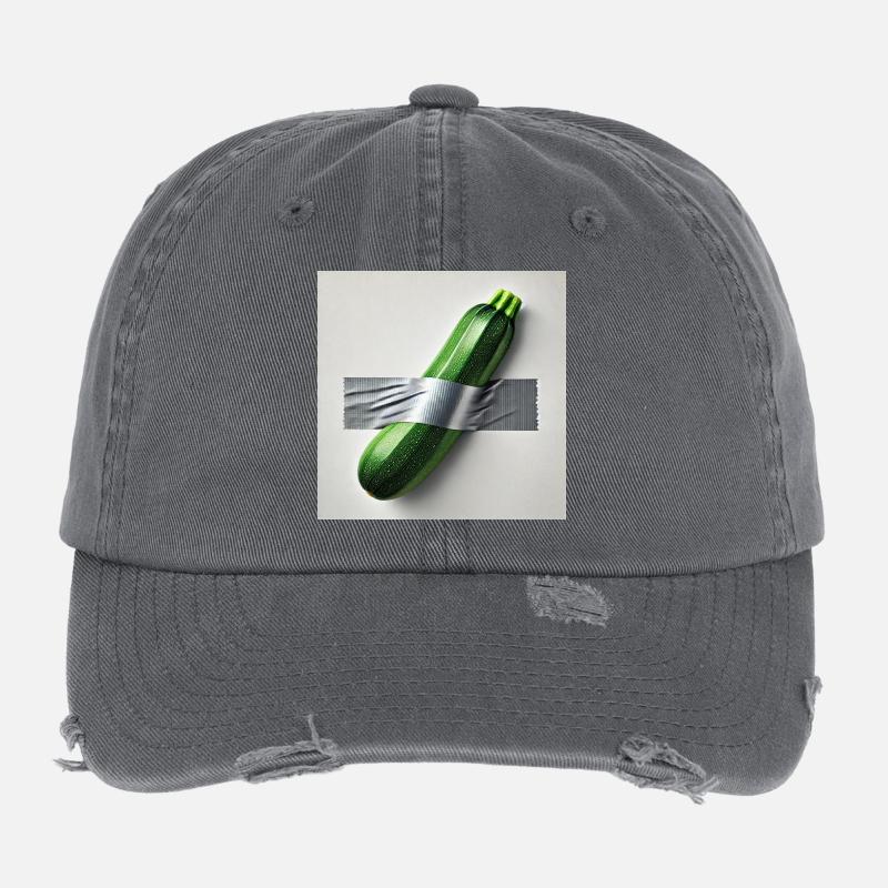 Courgettes encadrées par un ruban Casquette vintage effet usé Flexfit